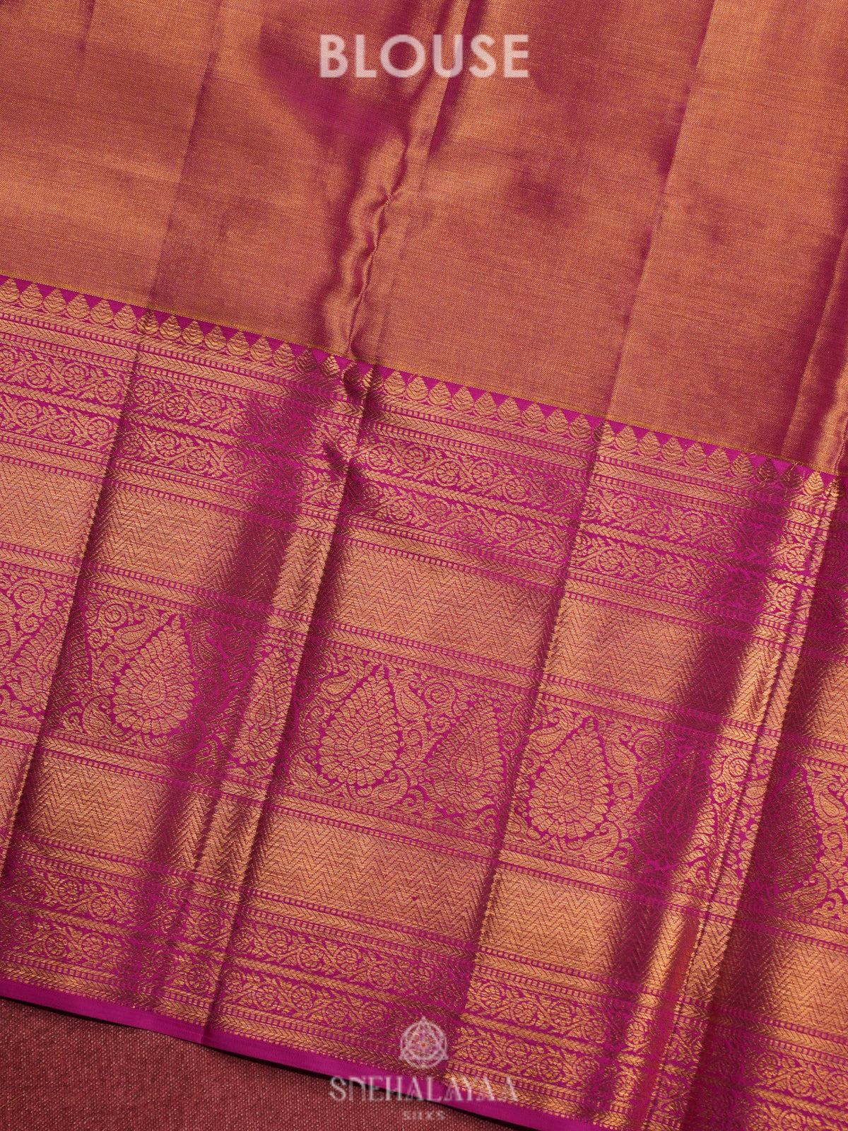 Gold Kanjivaram Silk Saree
