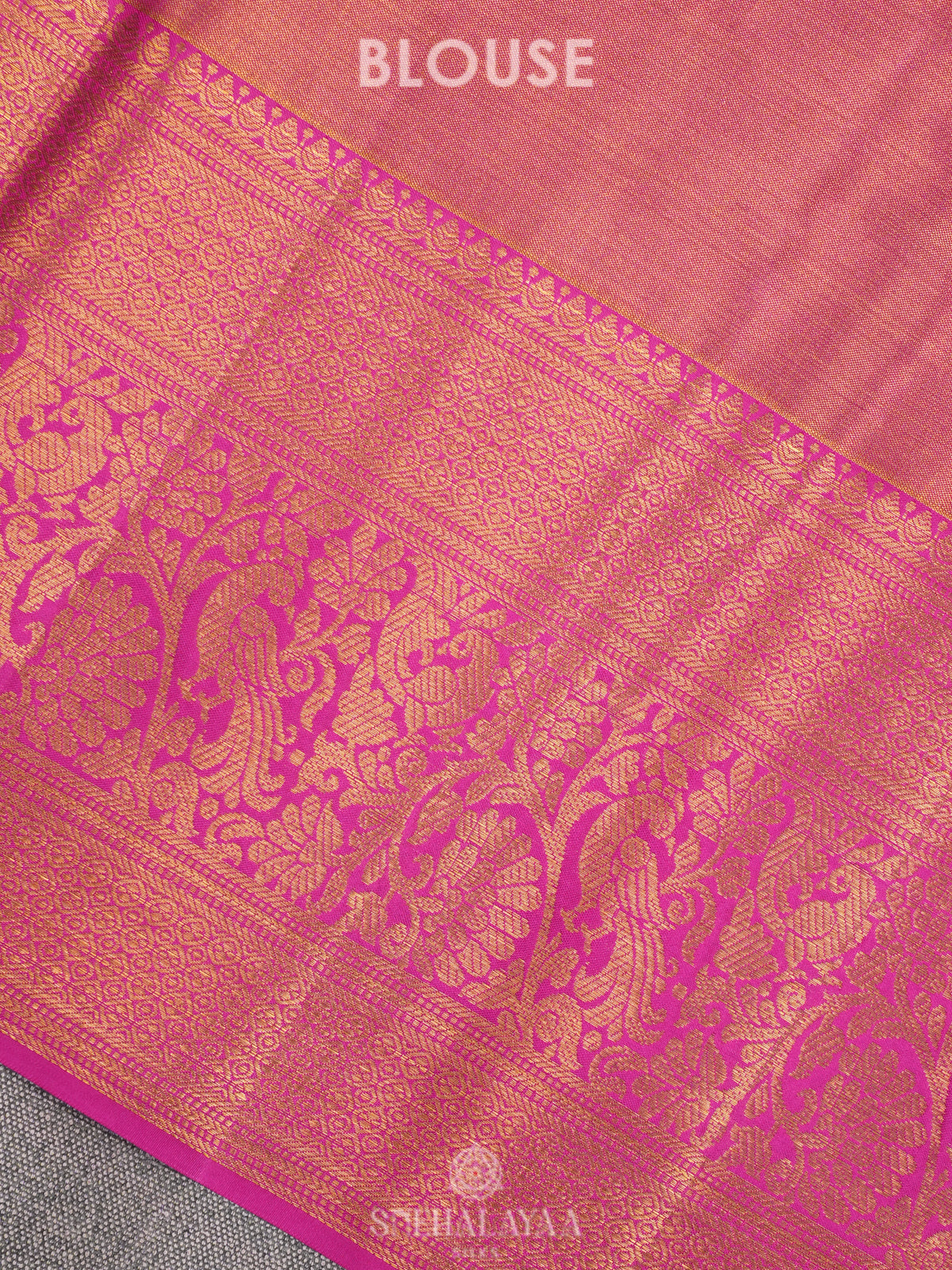 Golden Yellow Kanjivaram Silk Saree