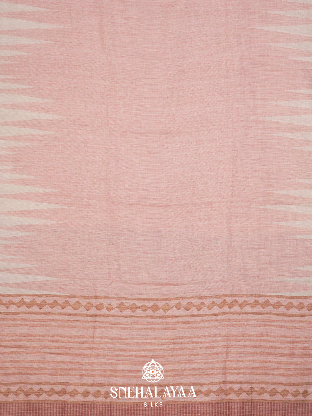 Cream  Linen Saree