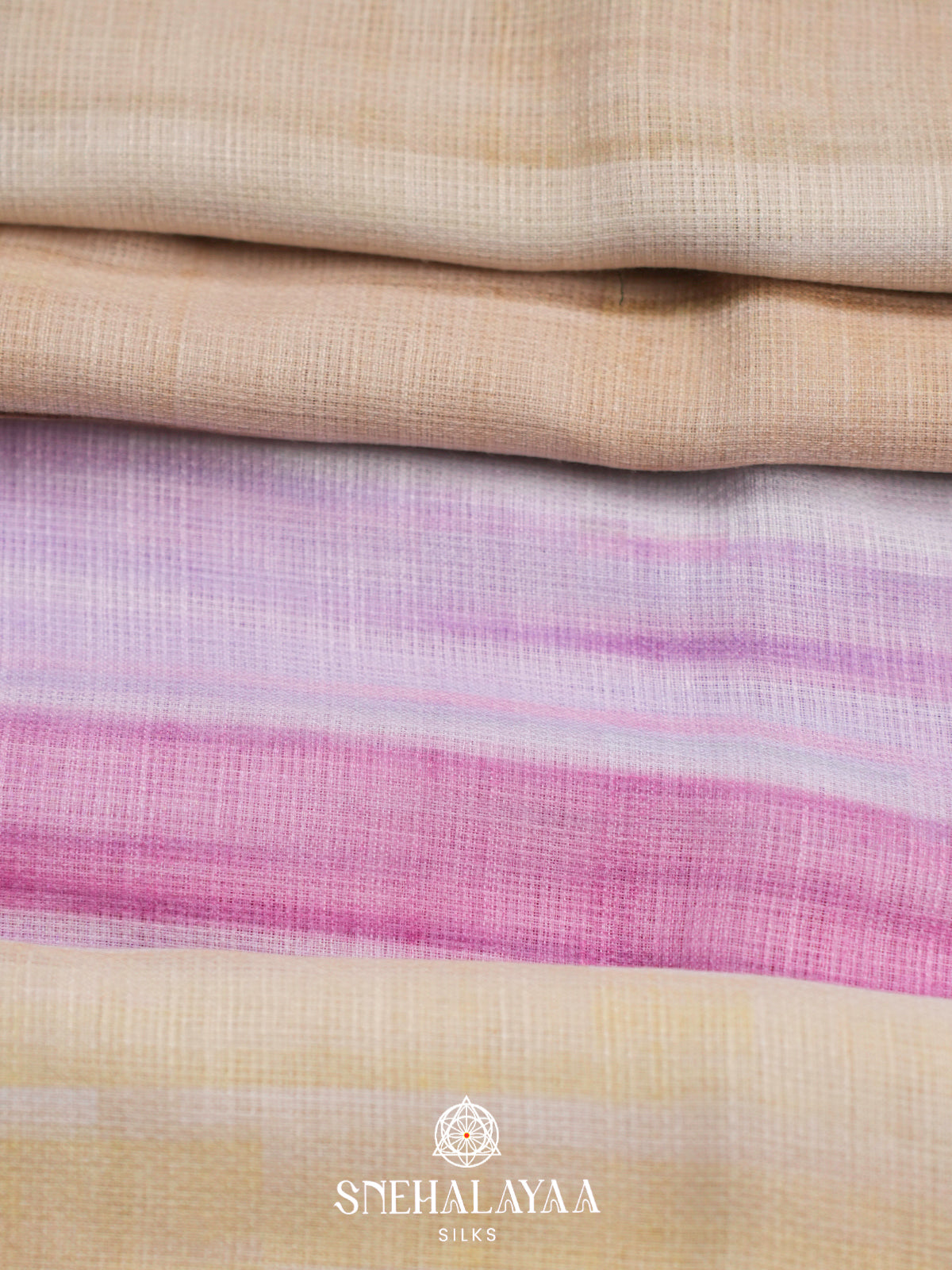 Multicolour  Linen Saree