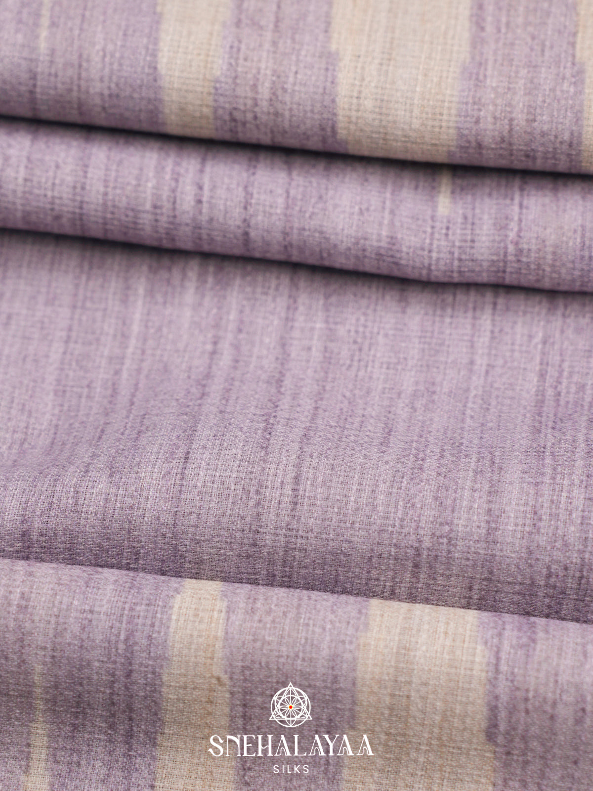 Pastel Purple  Linen Saree