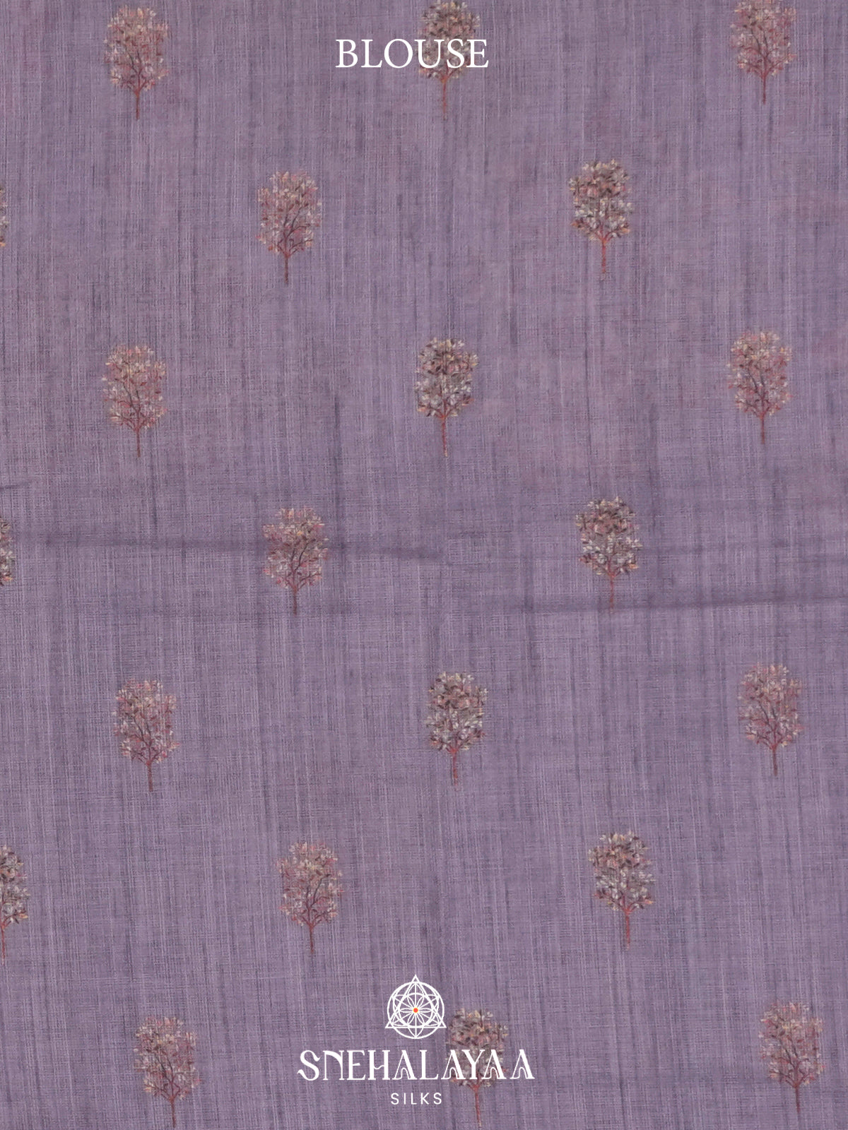 Lilac  Linen Saree