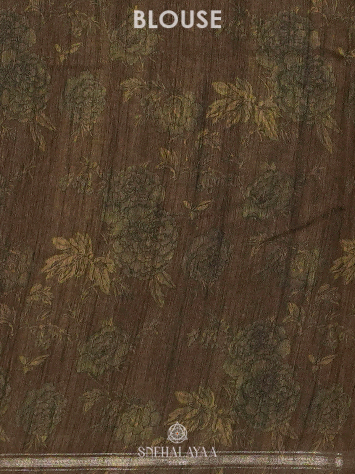 Mustard Yellow Tussar Embroidery Saree
