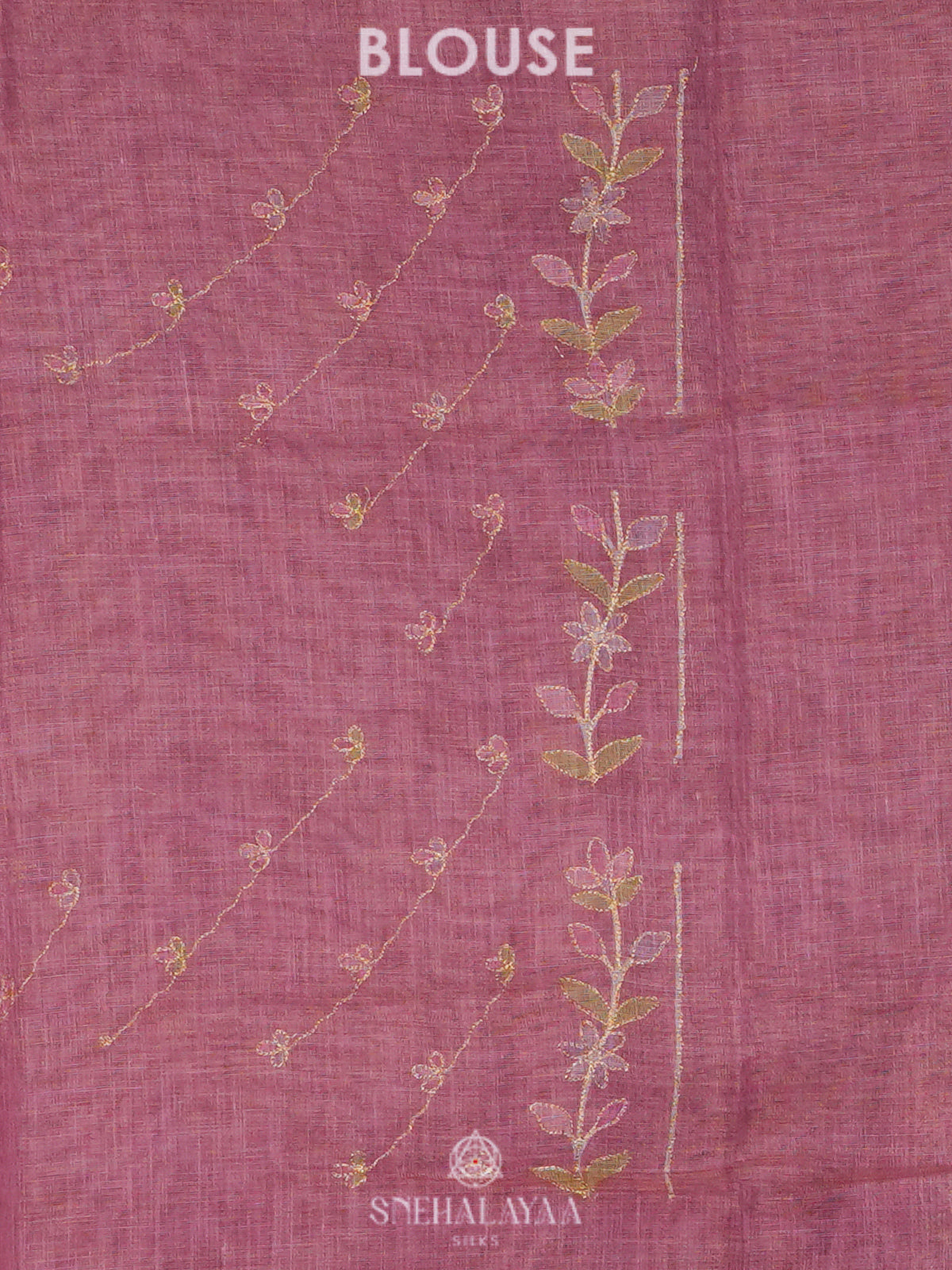 Lavender Linen Saree