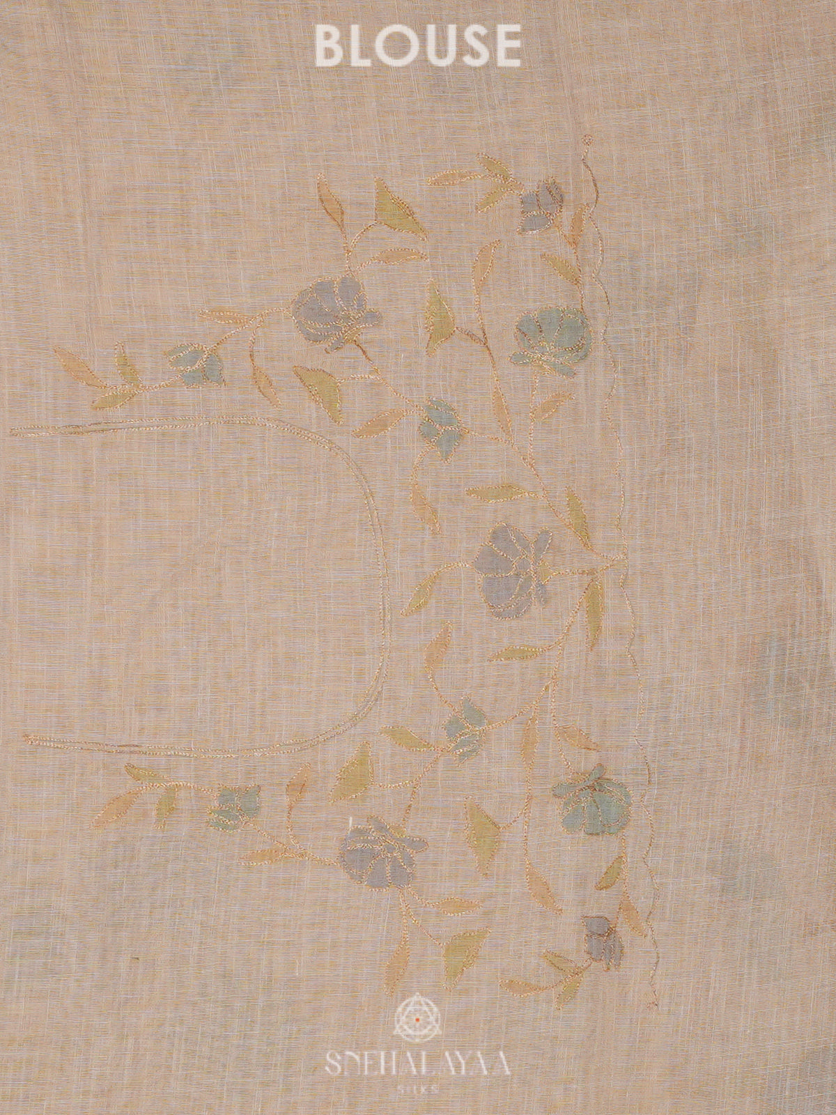 Off White Linen Saree