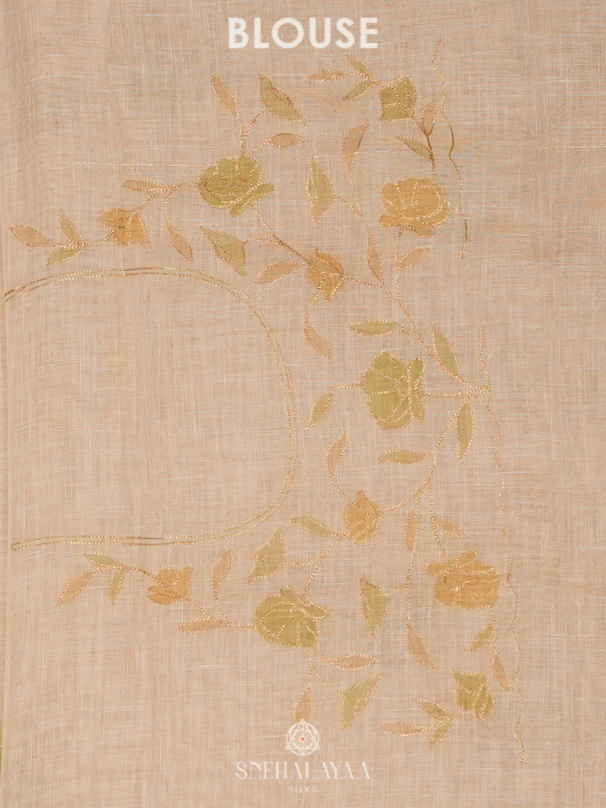 Off White Linen Saree