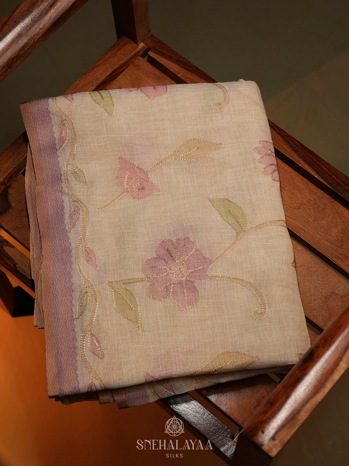 Off White Linen Saree
