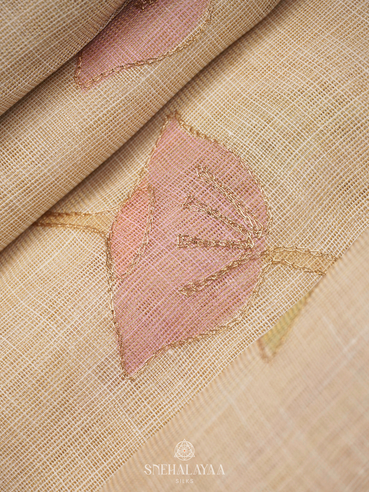 Off White Linen Saree