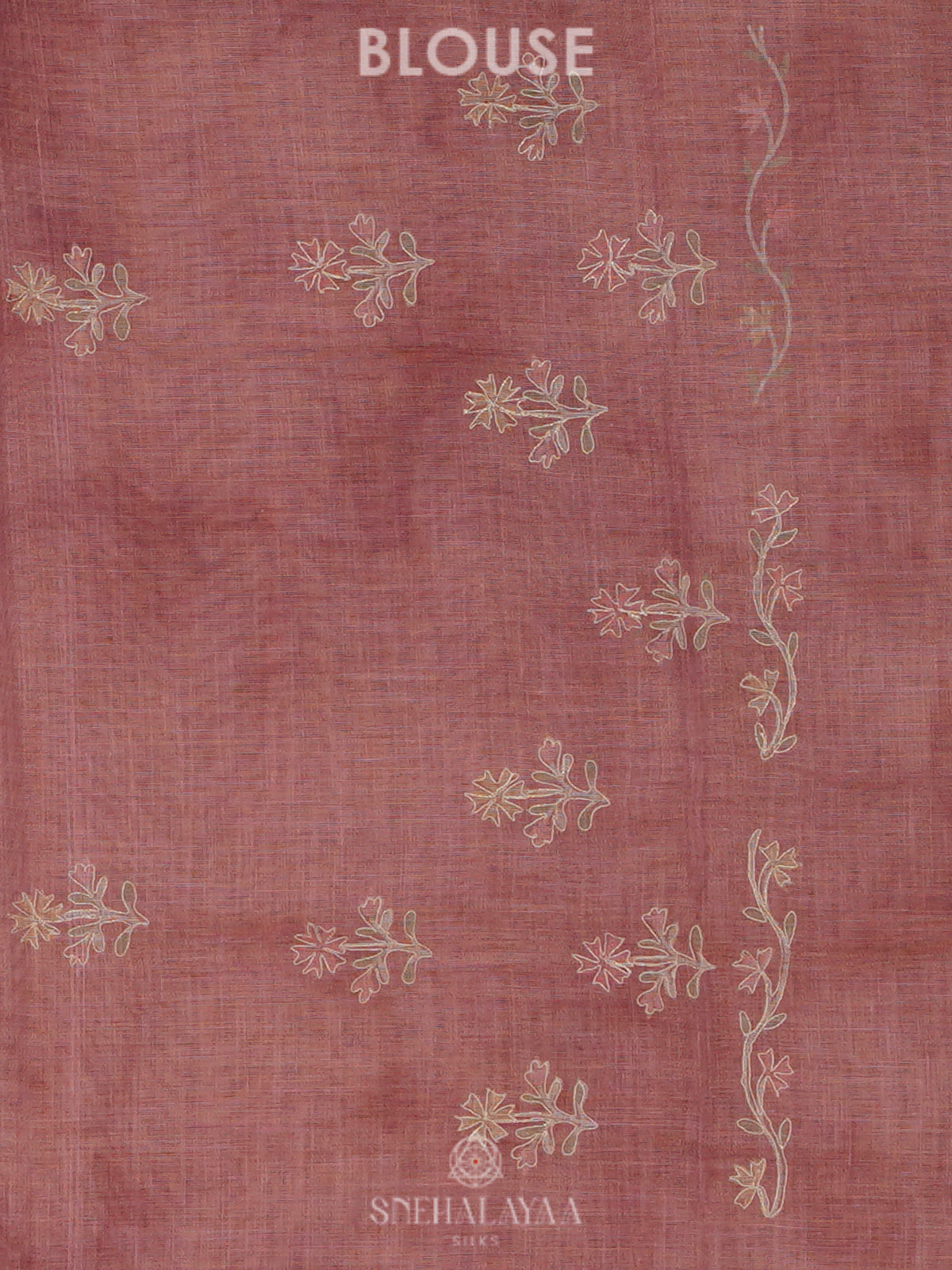 Pink Linen Saree