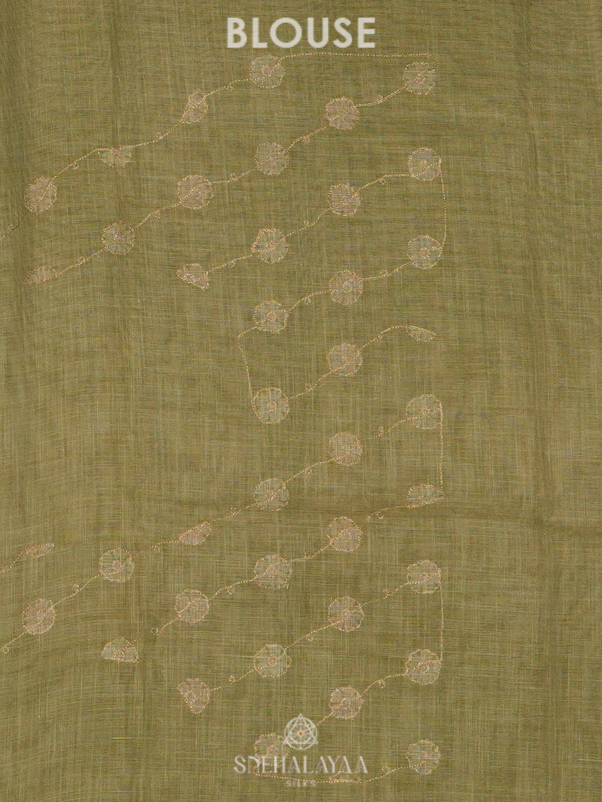 Green Linen Saree