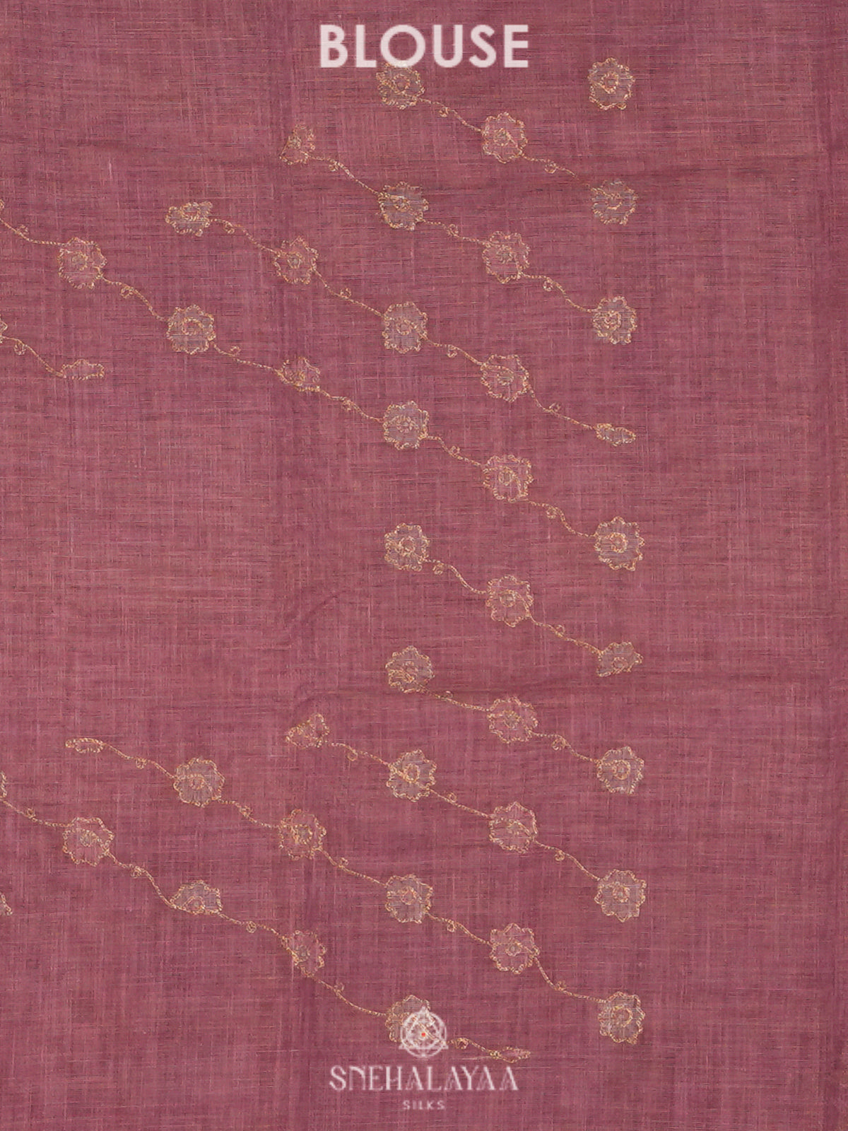Pink Linen Saree