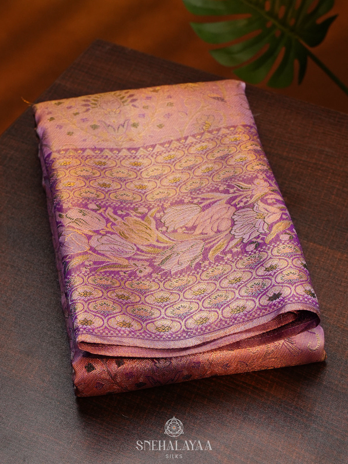 Rose Pink Kanjivaram Silk Saree