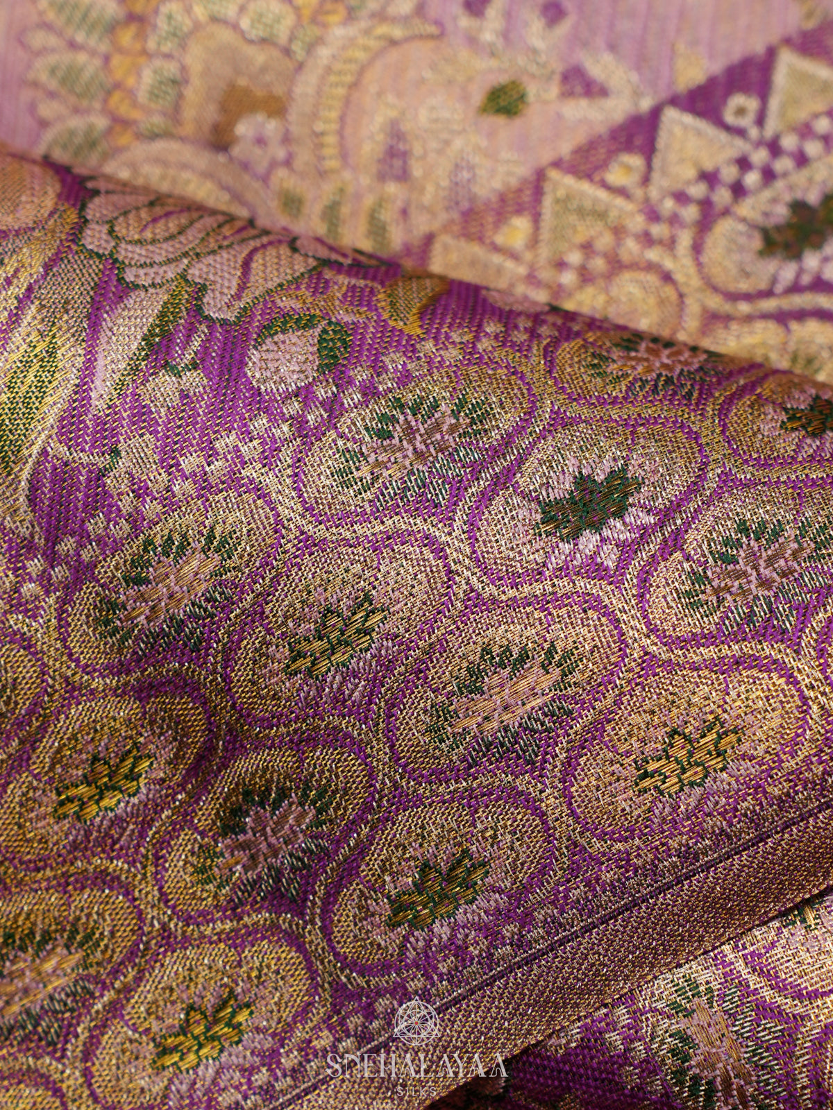 Rose Pink Kanjivaram Silk Saree