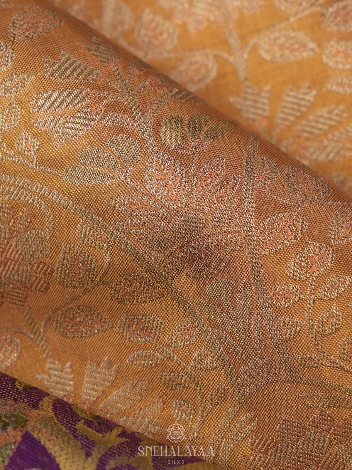Yellow Kanjivaram Silk Saree