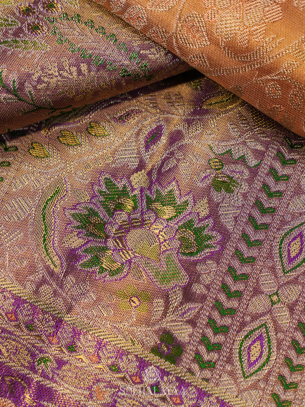 Yellow Kanjivaram Silk Saree