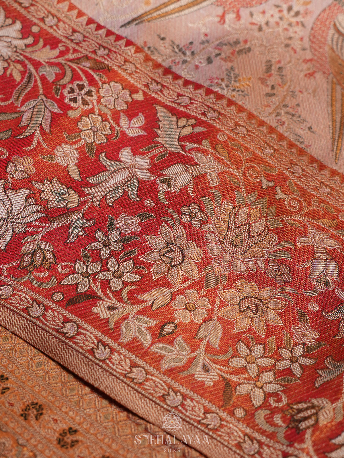 Pink Kanjivaram Silk Saree