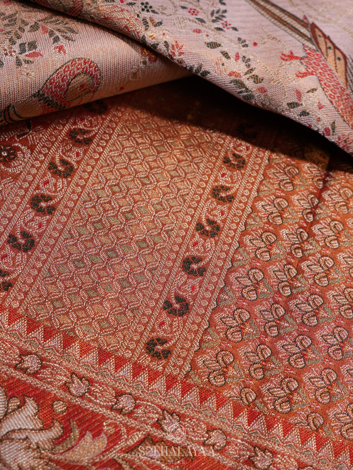 Pink Kanjivaram Silk Saree