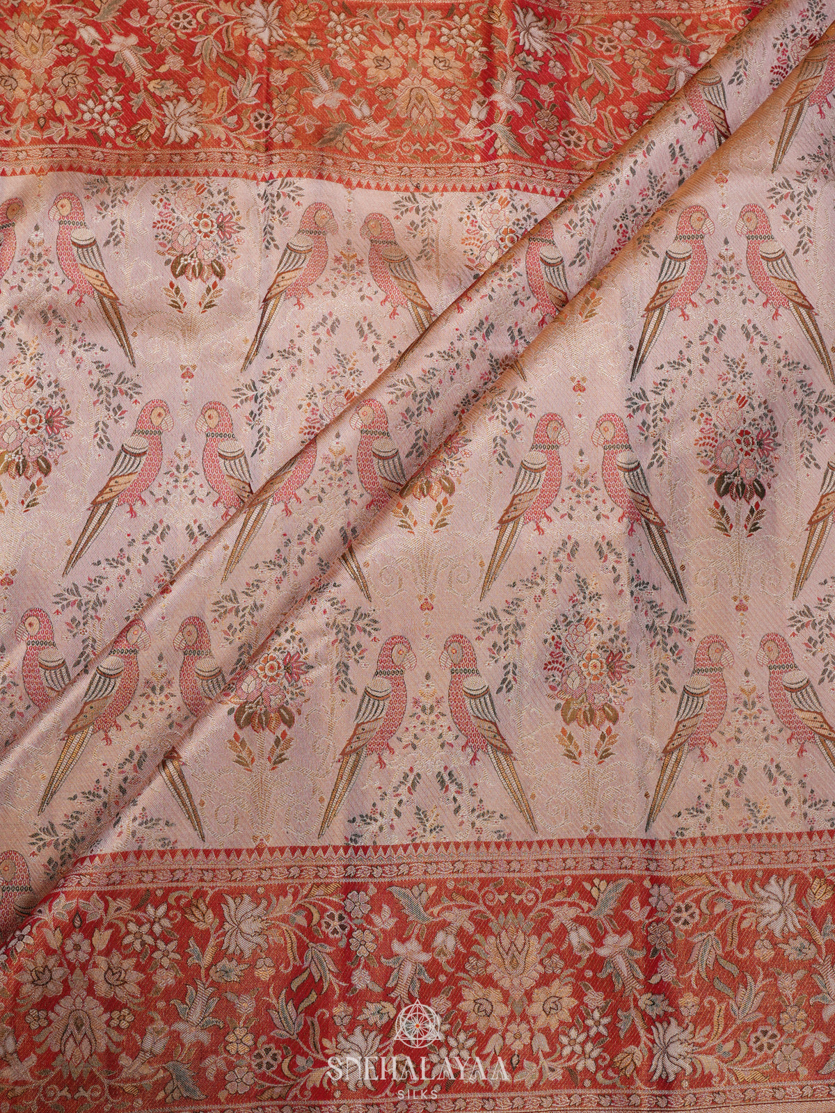 Pink Kanjivaram Silk Saree