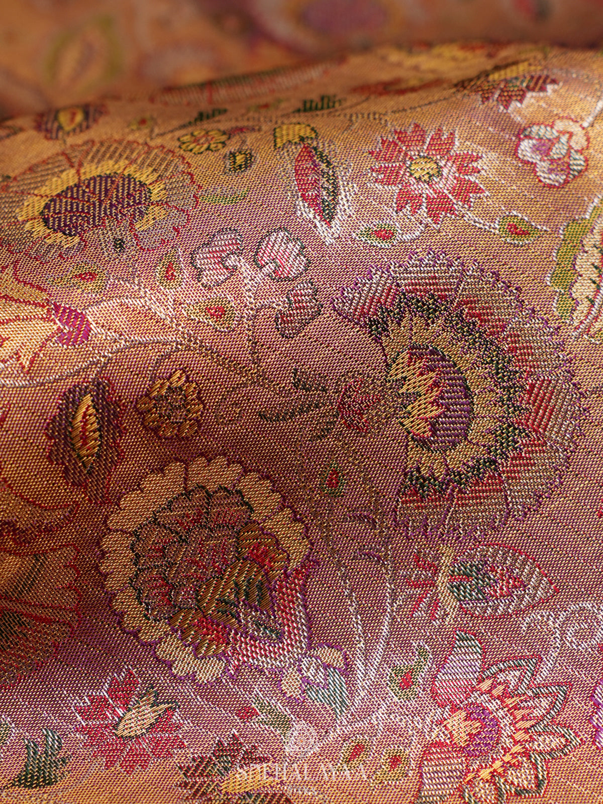 Rose Pink Kanjivaram Silk Saree
