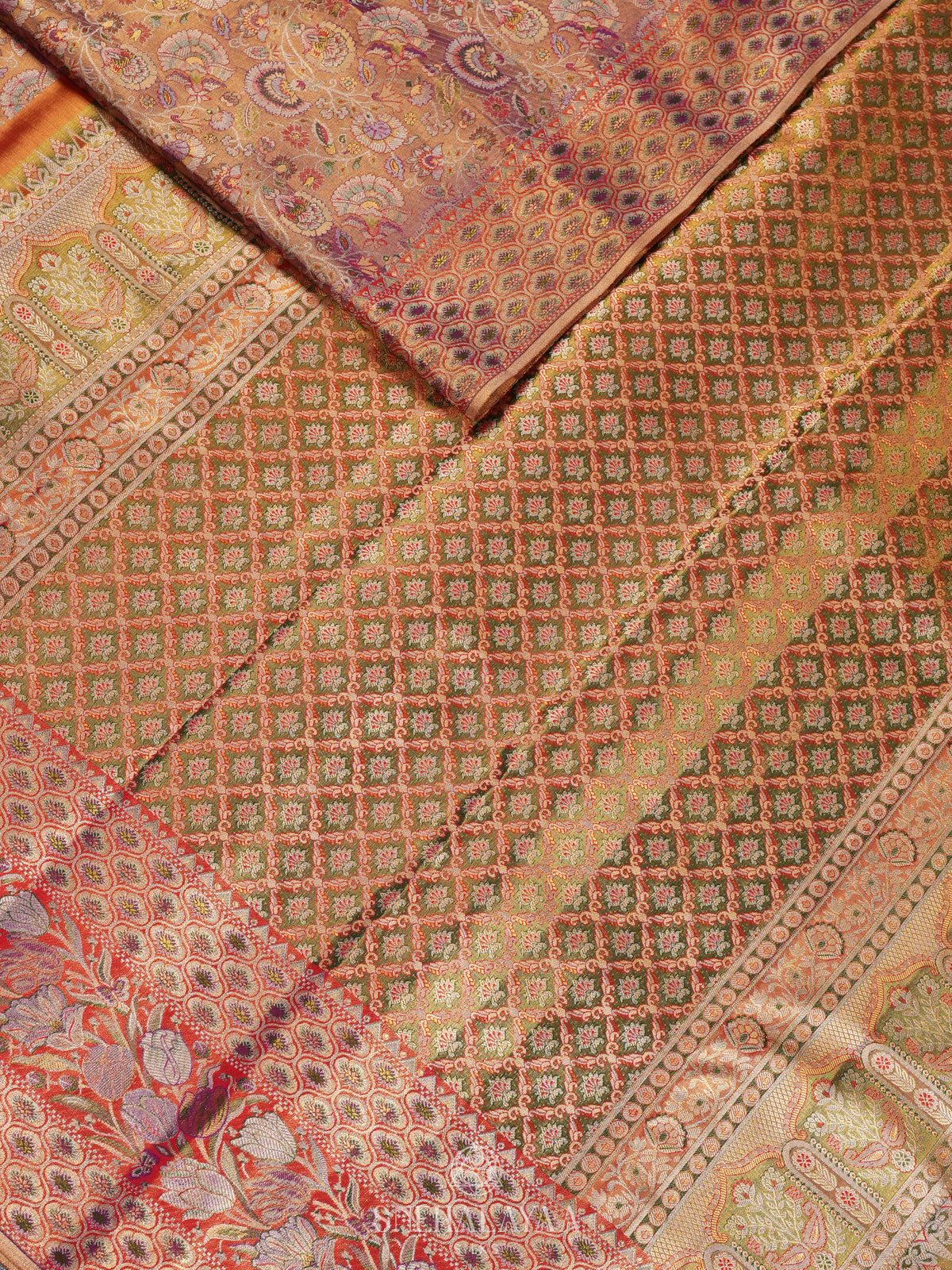 Rose Pink Kanjivaram Silk Saree