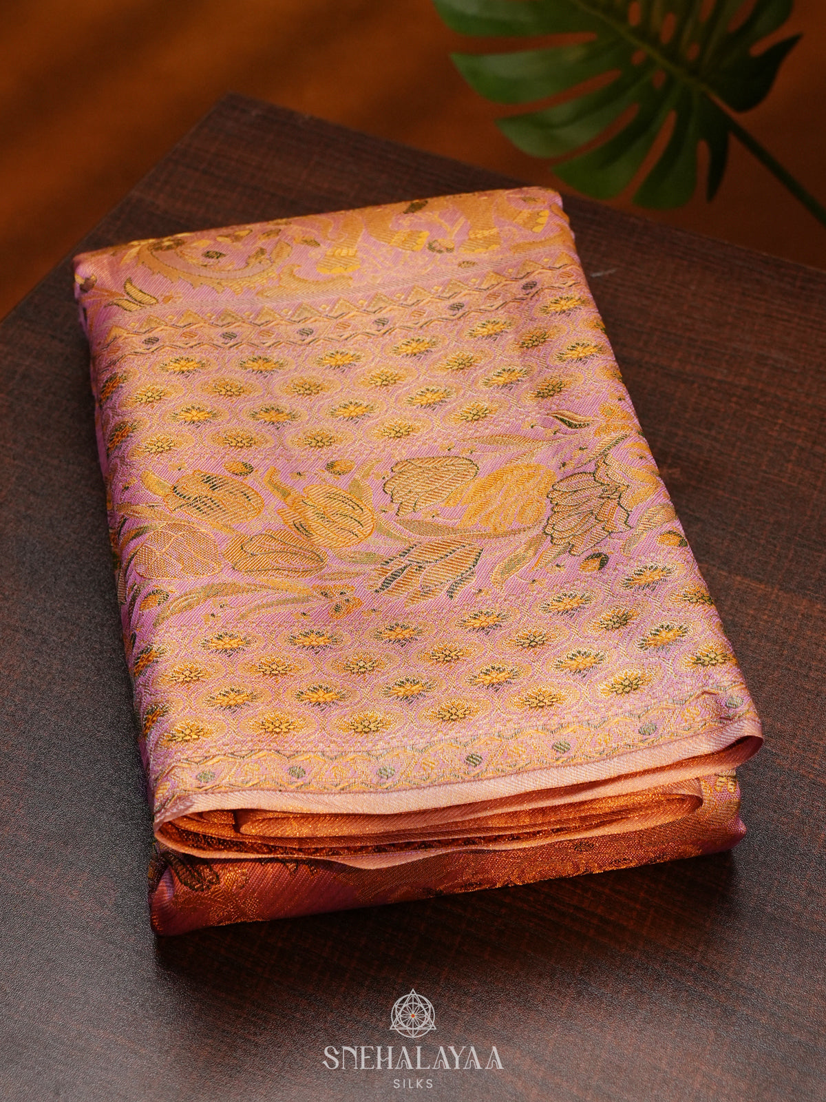 Pink Kanjivaram Silk Saree
