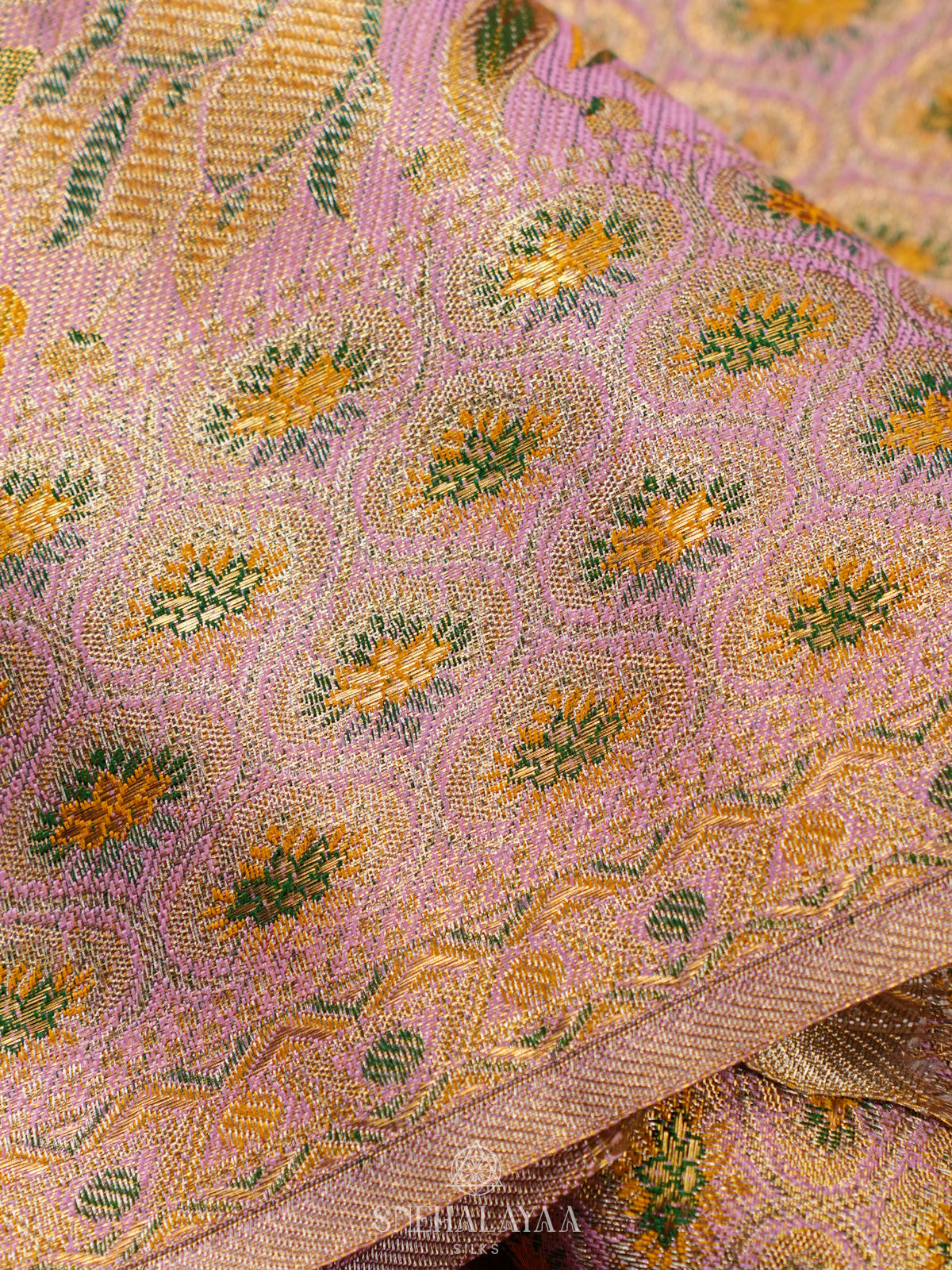 Pink Kanjivaram Silk Saree
