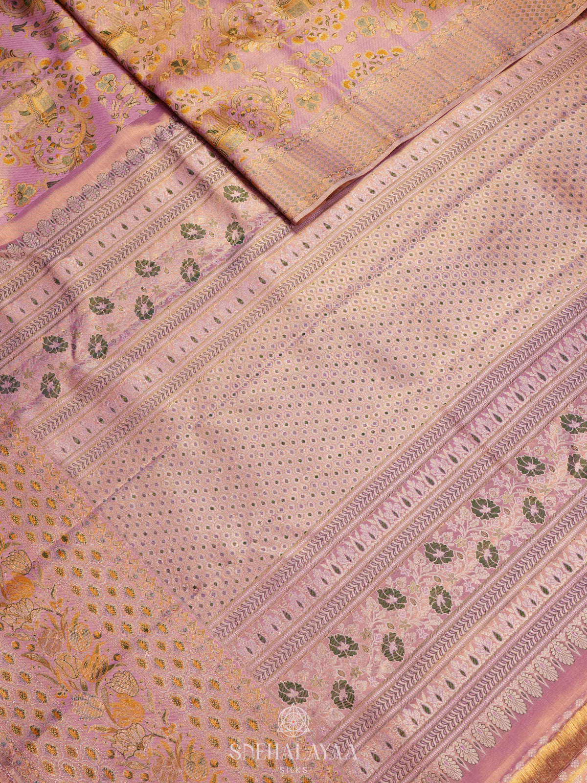 Pink Kanjivaram Silk Saree