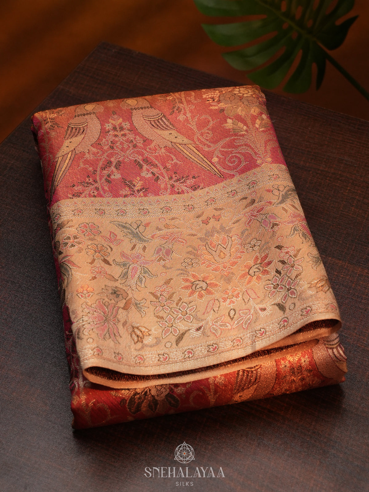 Pink Kanjivaram Silk Saree