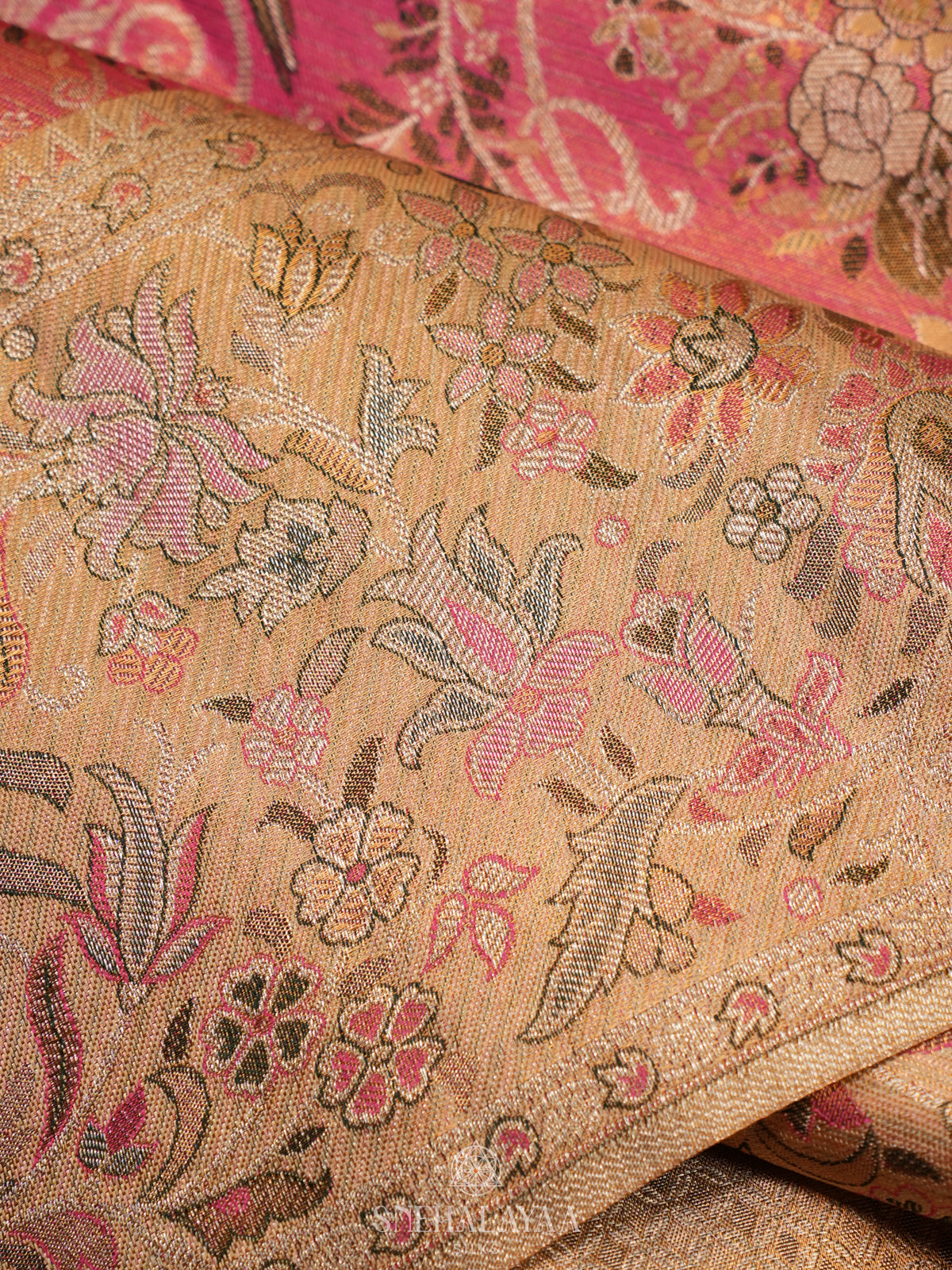Pink Kanjivaram Silk Saree