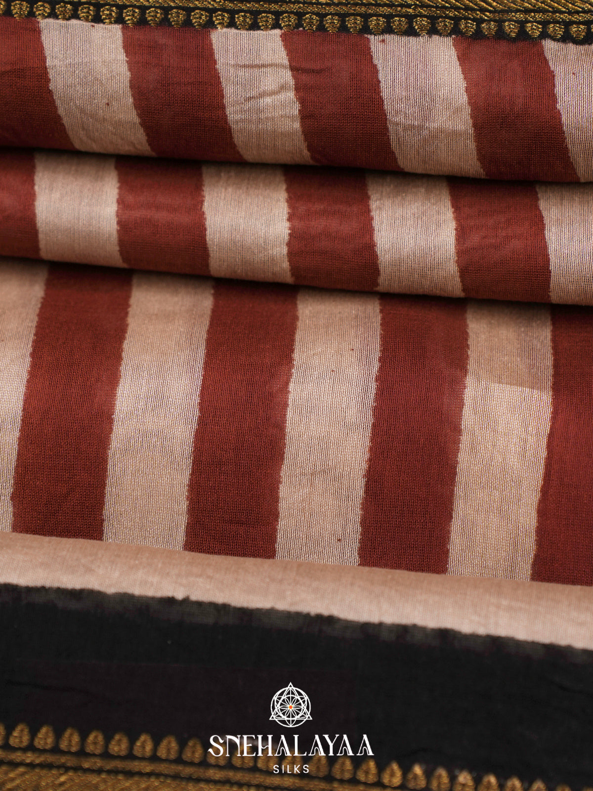 Beige Chanderi Saree