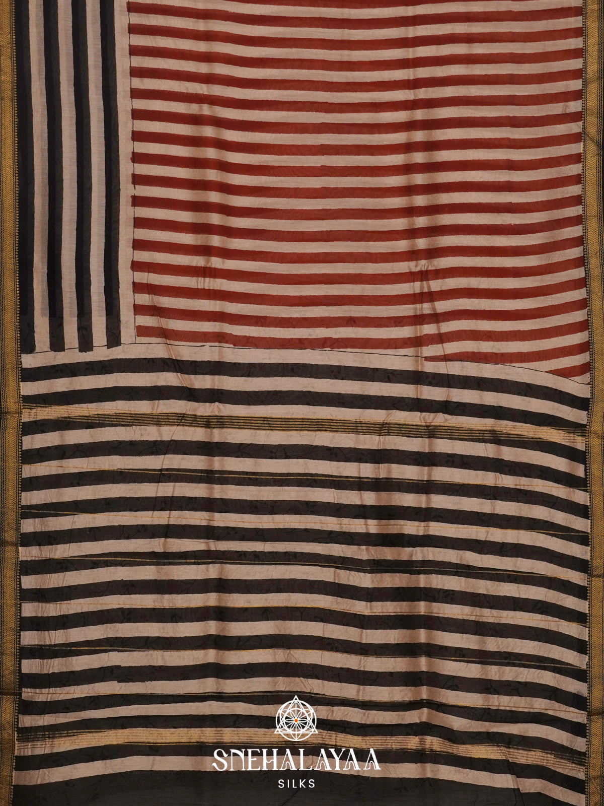 Beige Chanderi Saree