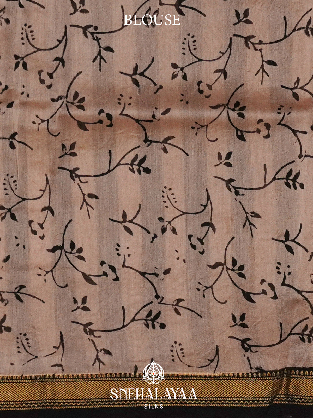 Beige Chanderi Saree