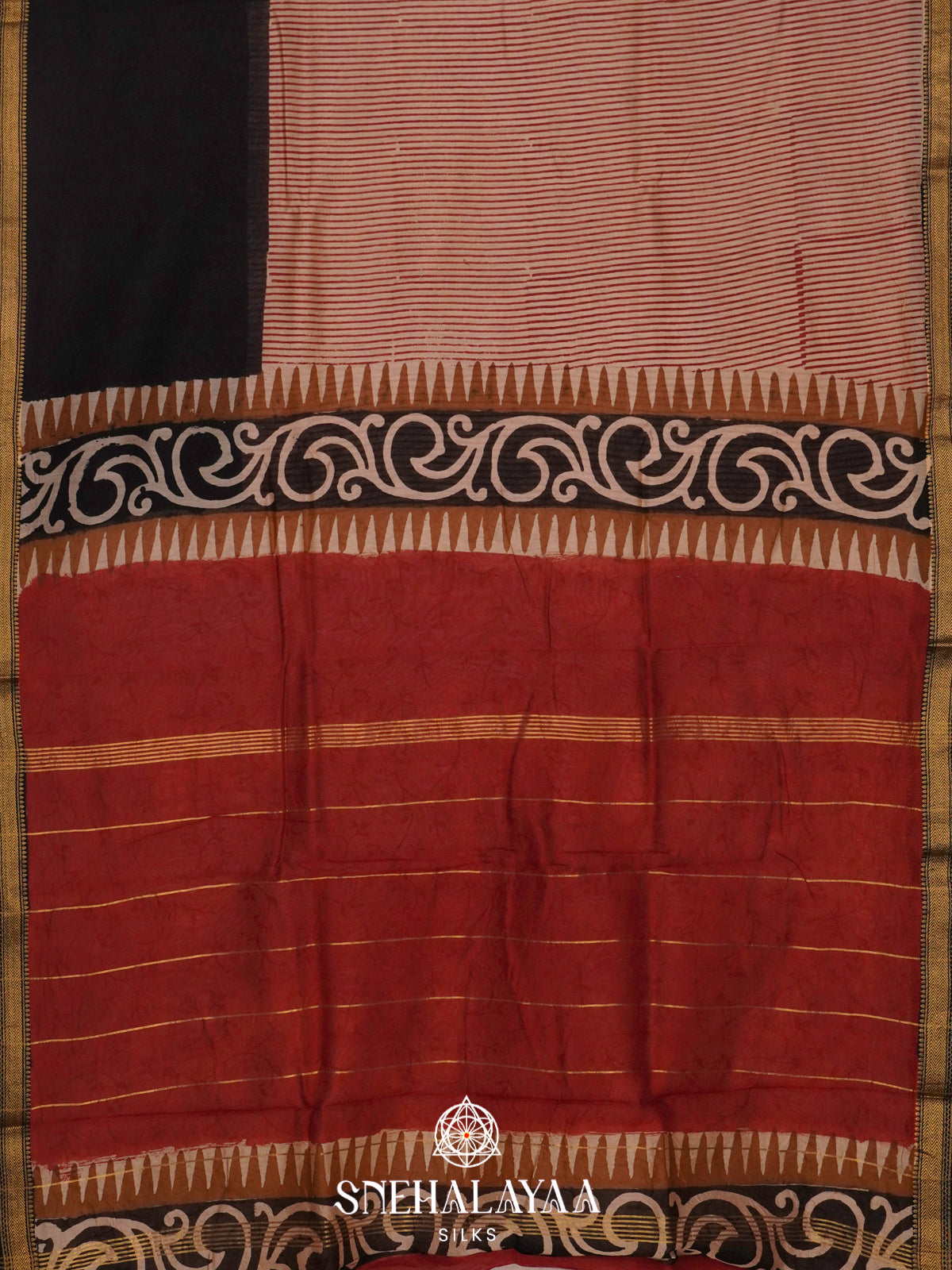 Cream Chanderi Saree