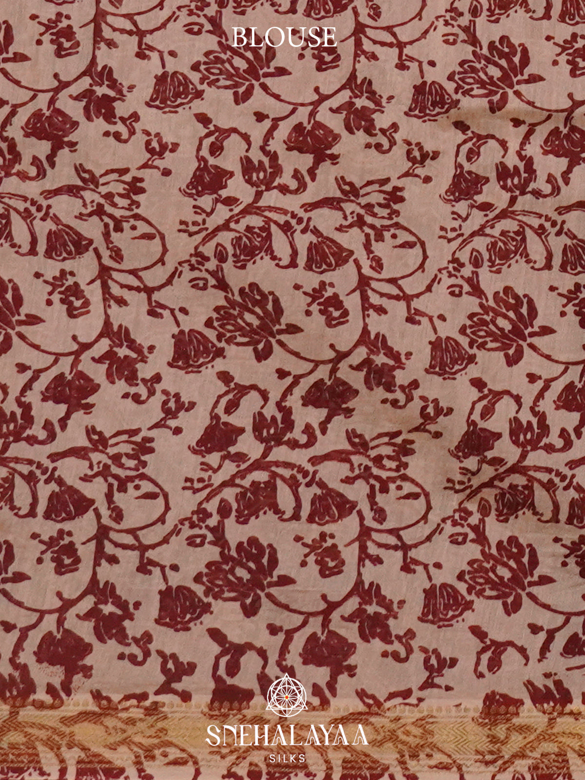 Maroon Chanderi Saree