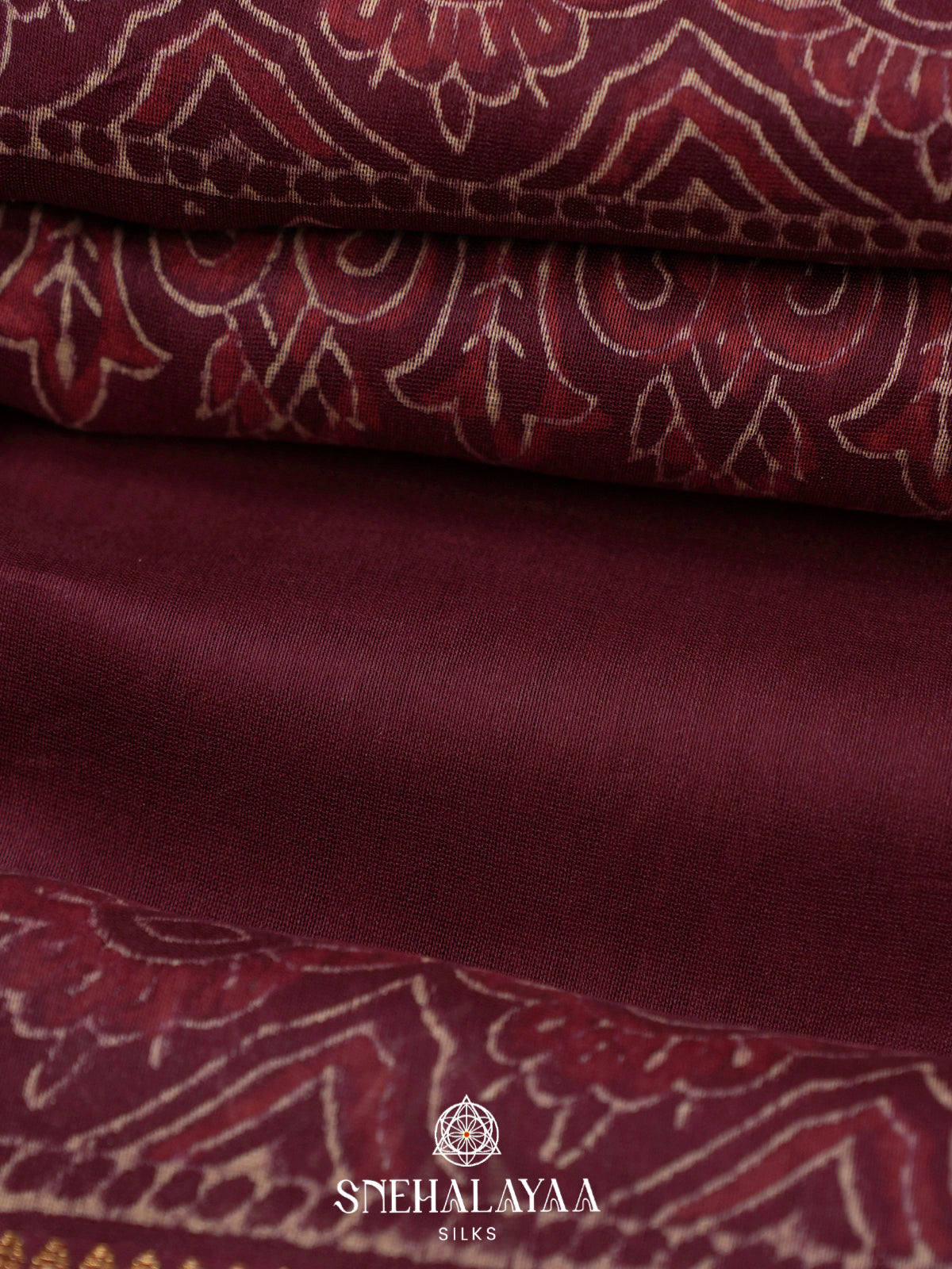 Beige Chanderi Saree