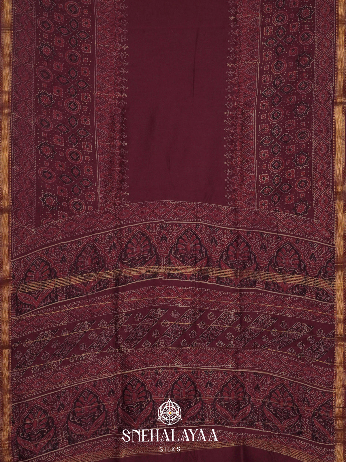 Beige Chanderi Saree