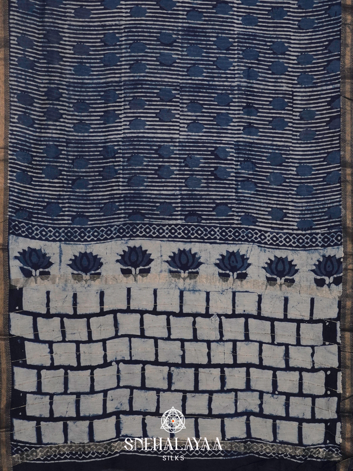 Rusty Orange Chanderi Saree