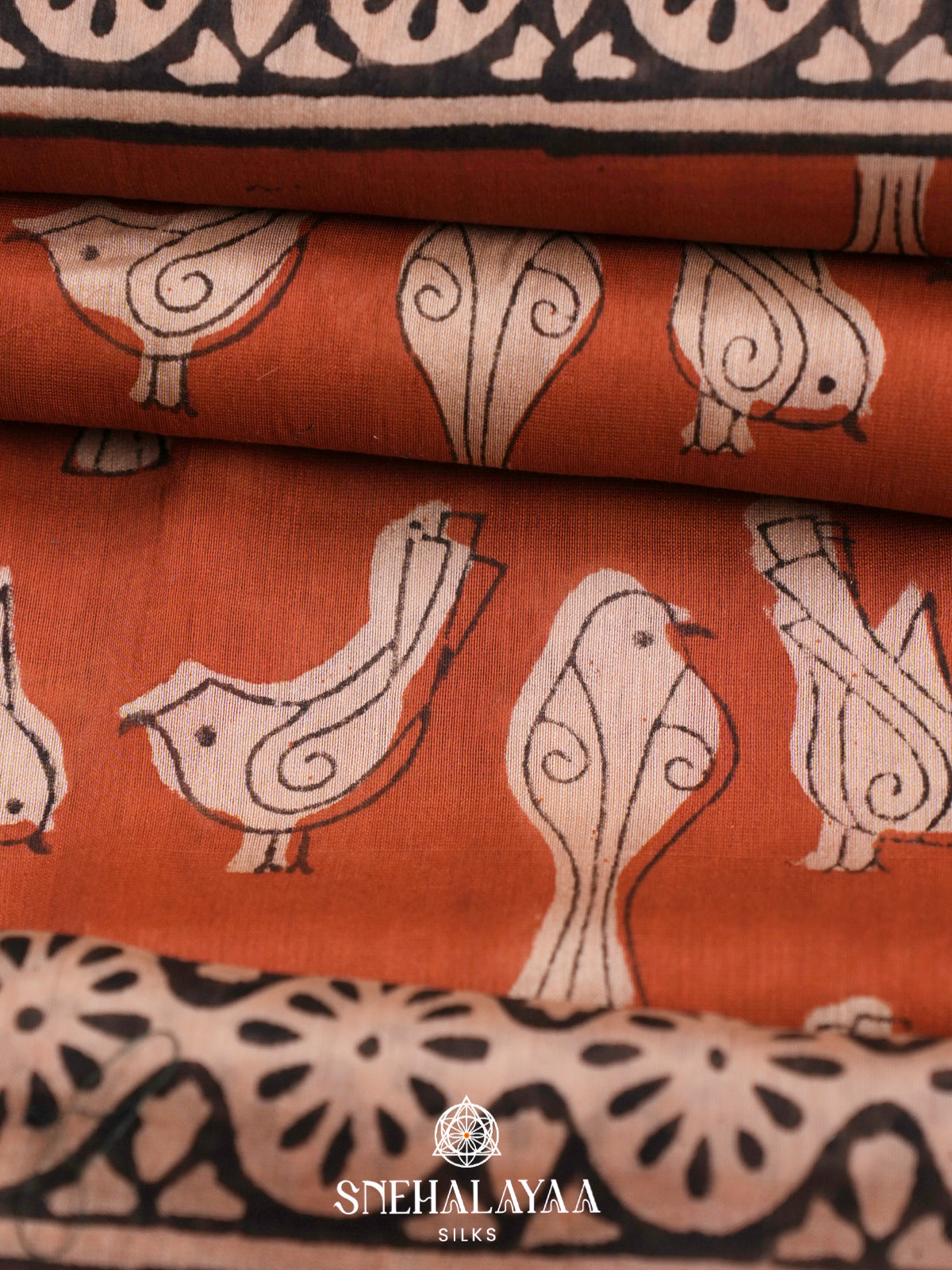 Maroon Chanderi Saree
