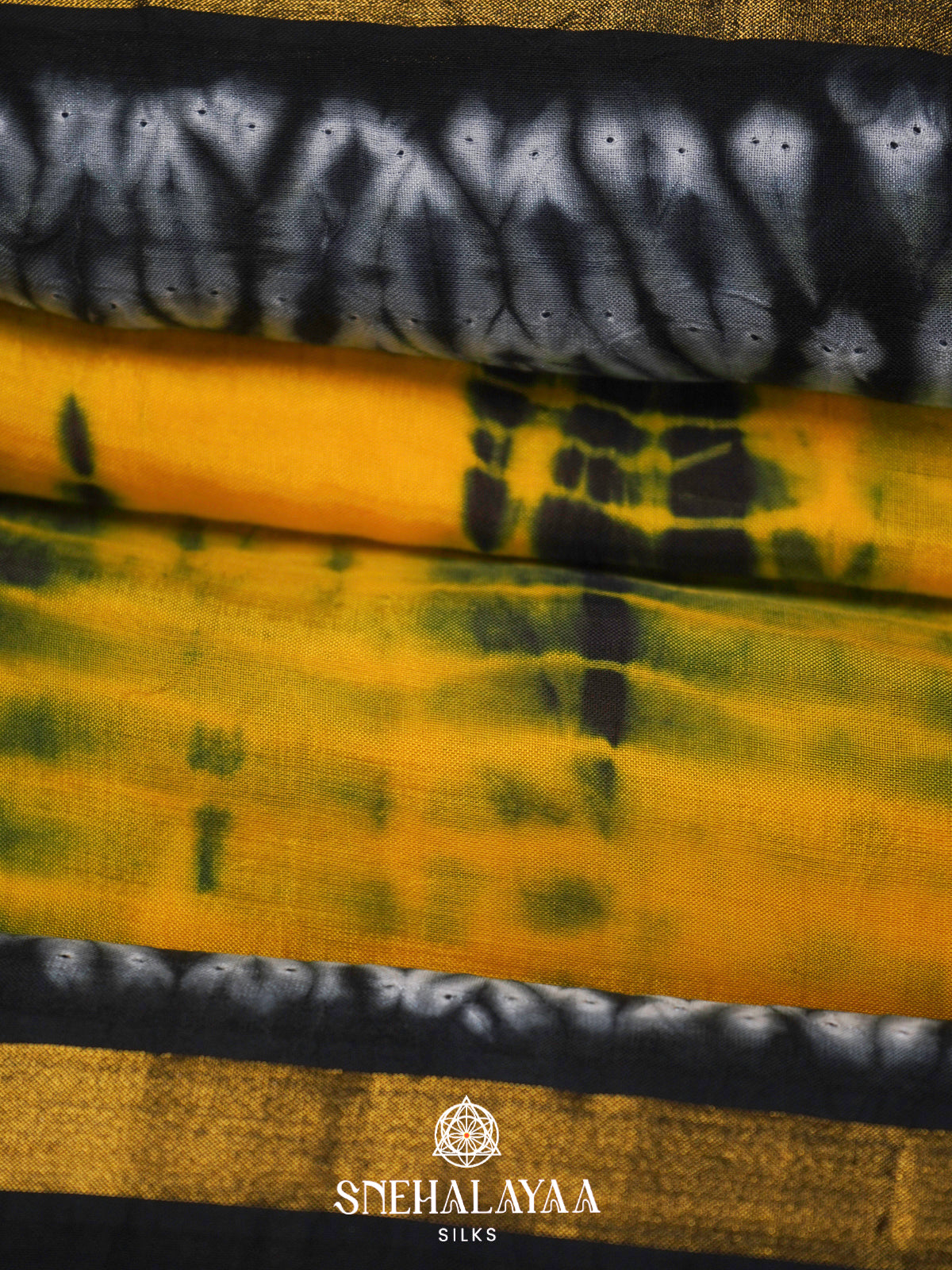 Yellow Modal Silk Saree