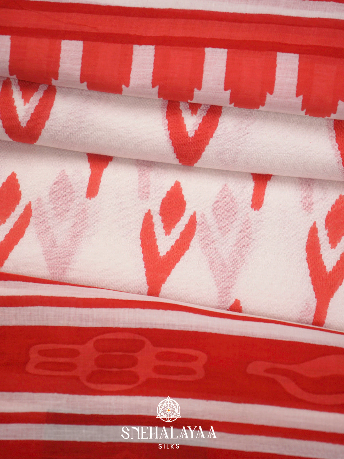 Off White Jaipur Cotton Saree
