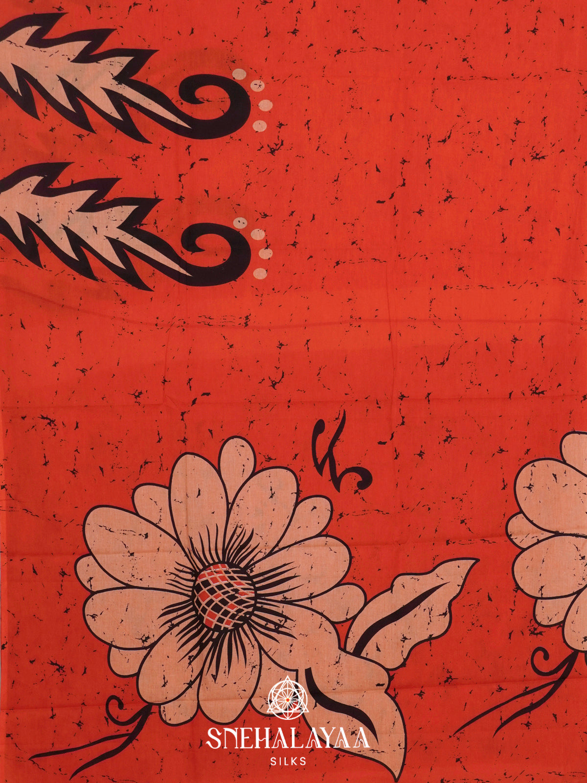 Red Jaipur Cotton Saree