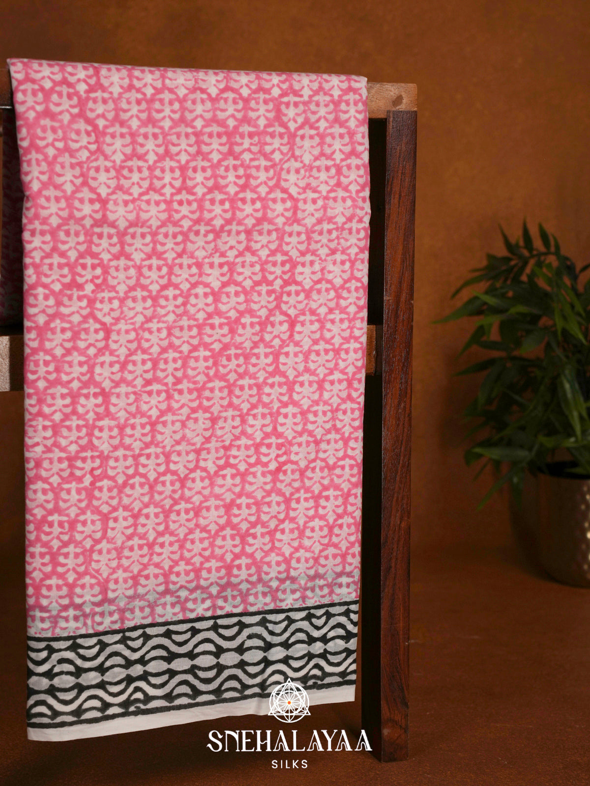 Pink Jaipur Cotton Saree