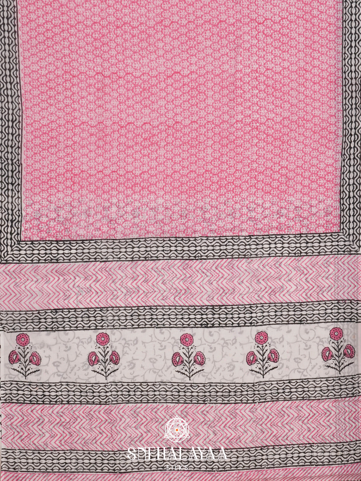 Pink Jaipur Cotton Saree
