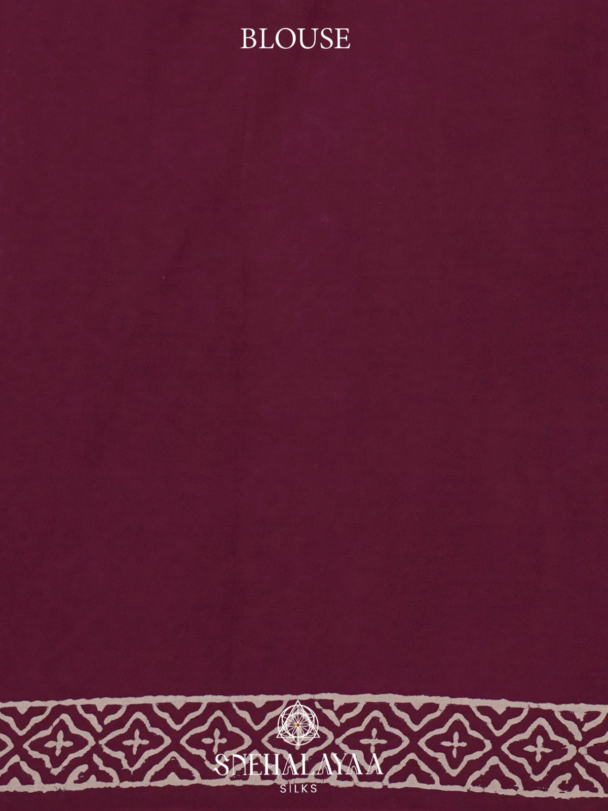 Wine Jaipur Cotton Saree