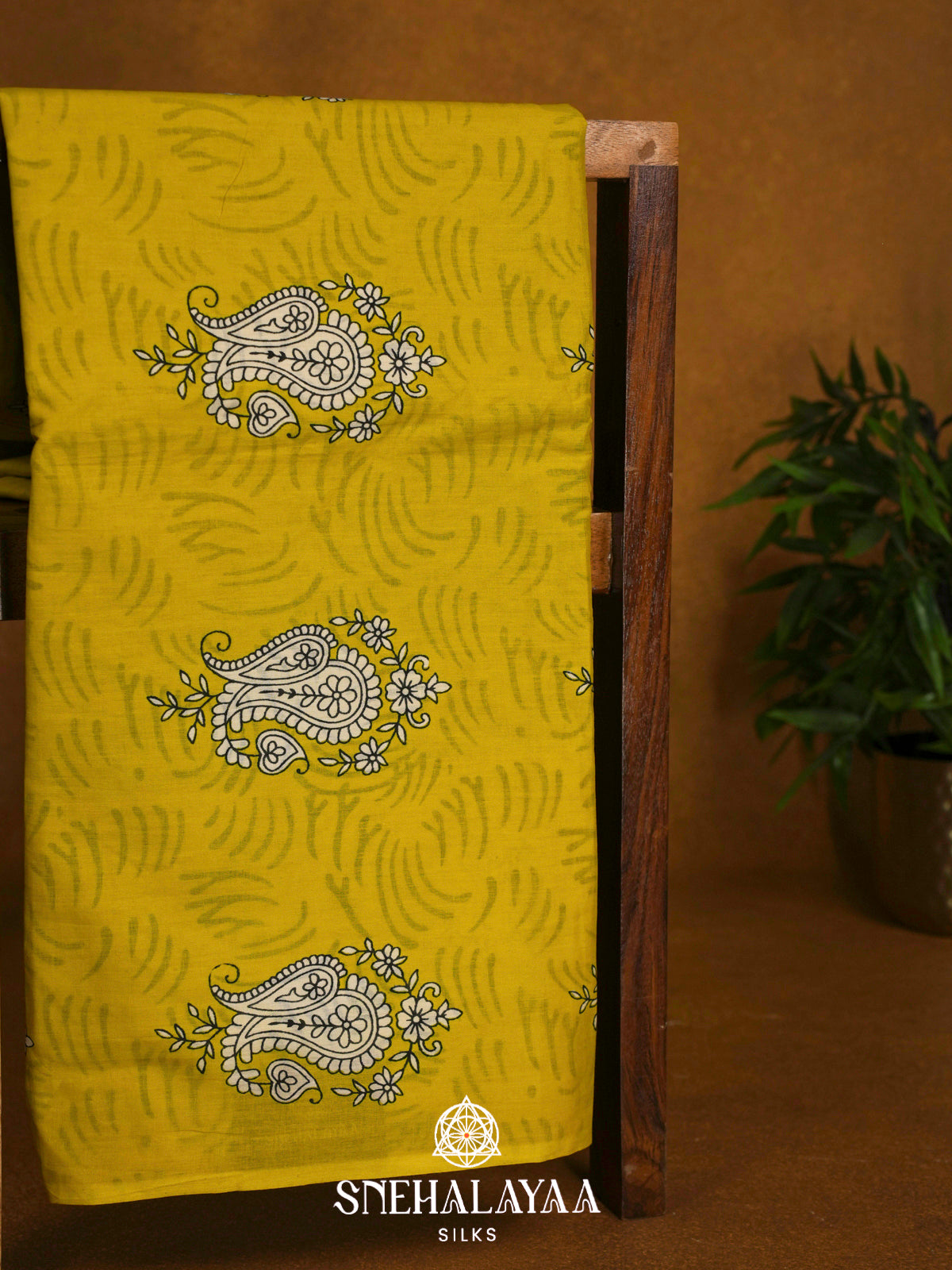 Yellow Jaipur Cotton Saree
