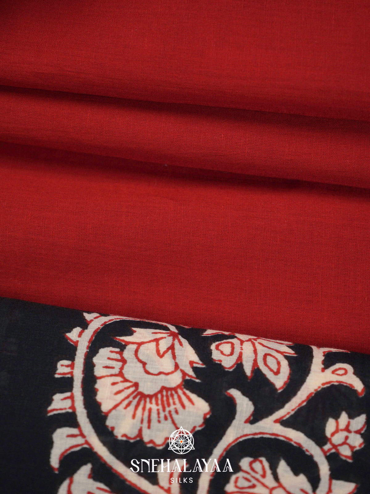 Maroon Jaipur Cotton Saree