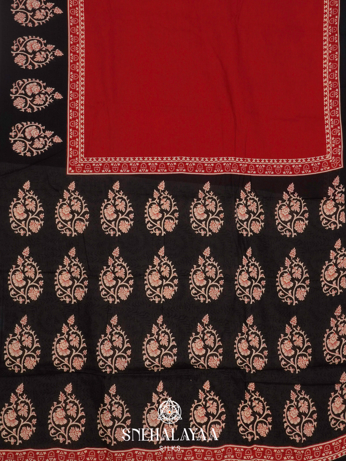 Maroon Jaipur Cotton Saree