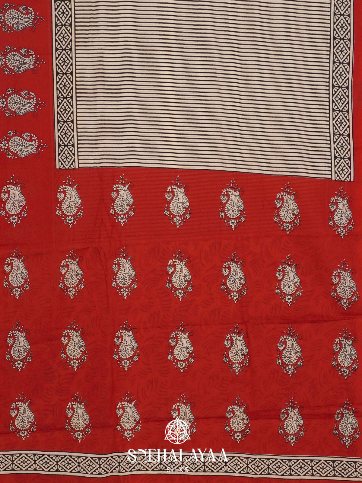 Off White Jaipur Cotton Saree