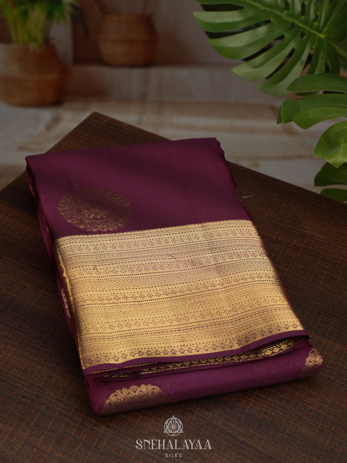 Purple Kanjivaram Silk Saree