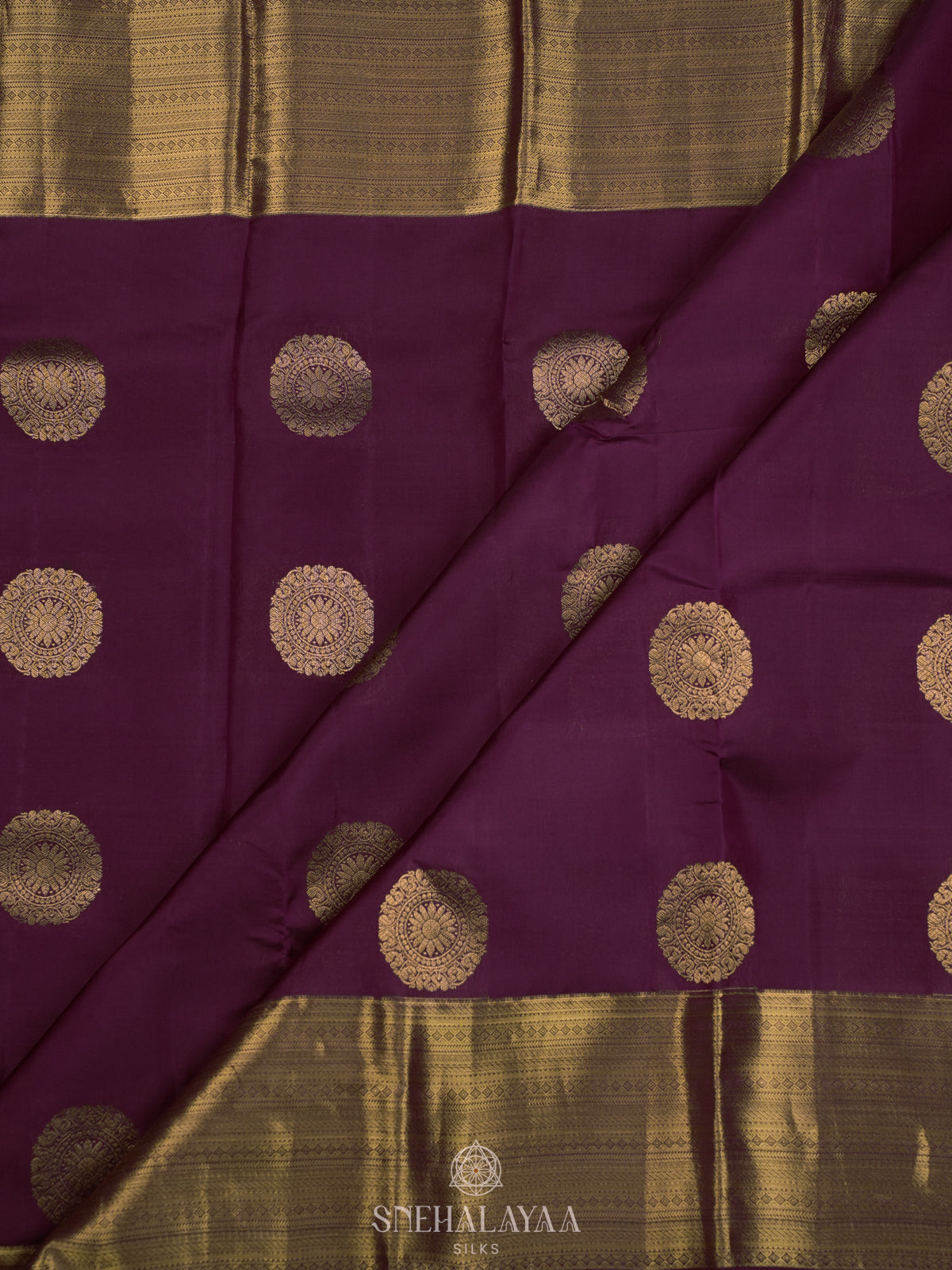 Purple Kanjivaram Silk Saree